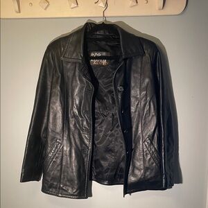 Real Black Leather Jacket